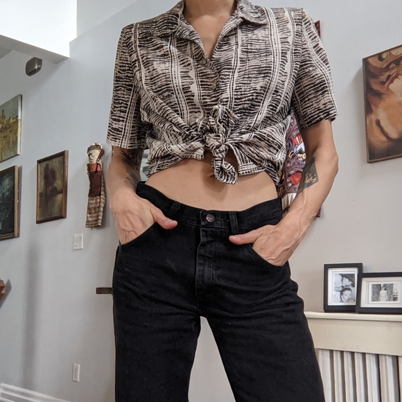 Vintage short sleeve blouse - Picture 3 of 4